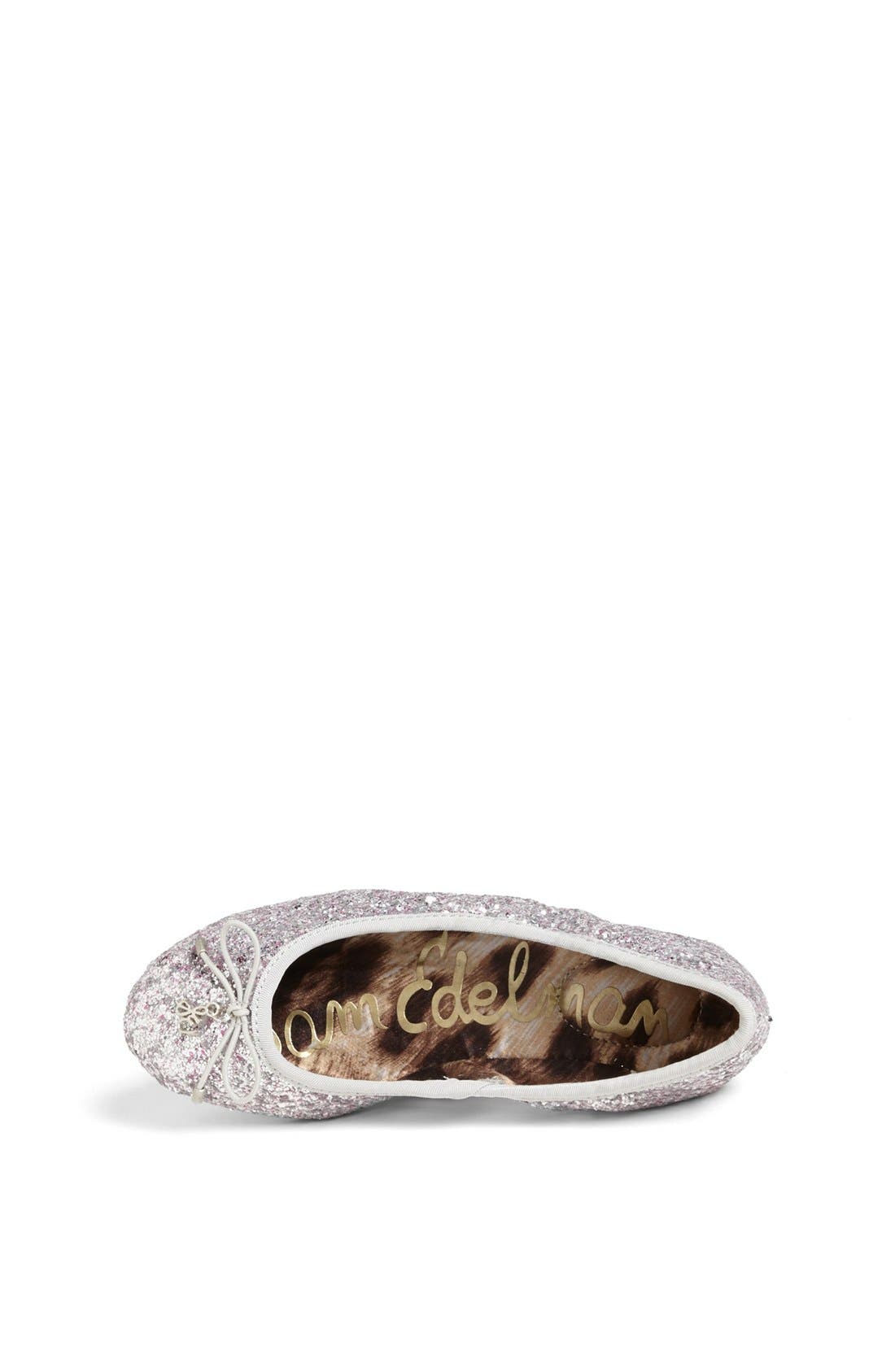 Sam Edelman 'Fiona' Glitter Ballerina Flat, Alternate, color, 