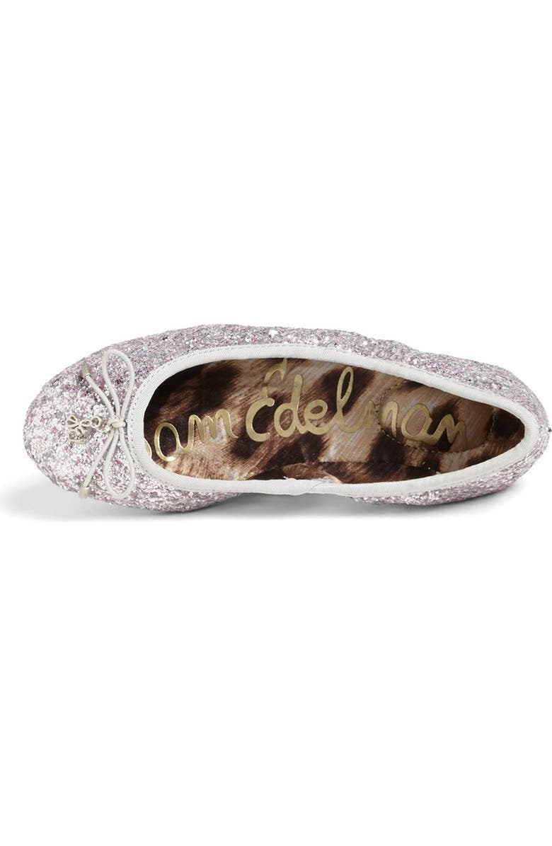 Sam Edelman 'Fiona' Glitter Ballerina Flat, Alternate, color,