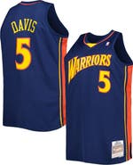 Mitchell & Ness Men's Mitchell & Ness Baron Davis Navy Golden State Warriors Big & Tall Hardwood Classics 2006/07 Swingman Jersey