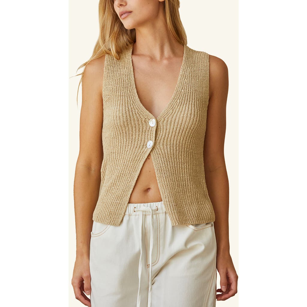 CRESCENT Beachy Sweater Vest in Beige  product
