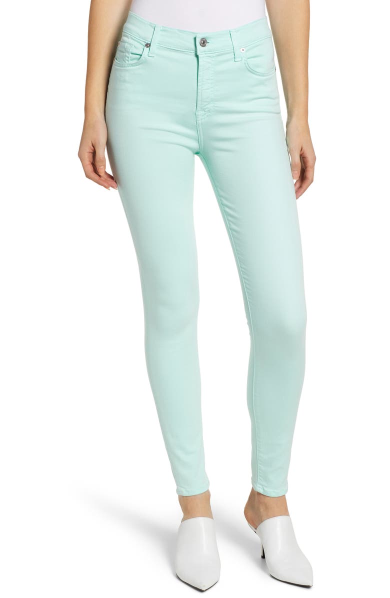7 For All Mankind <sup>®</sup> High Waist Ankle Skinny Jeans, Main, color, 