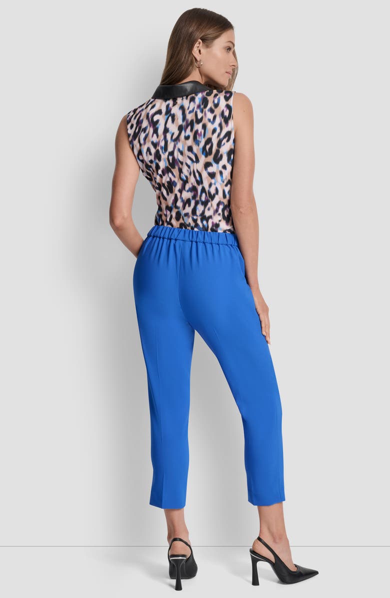 DKNY Straight Leg Ankle Crop Pants, Alternate, color, Cadet Blue