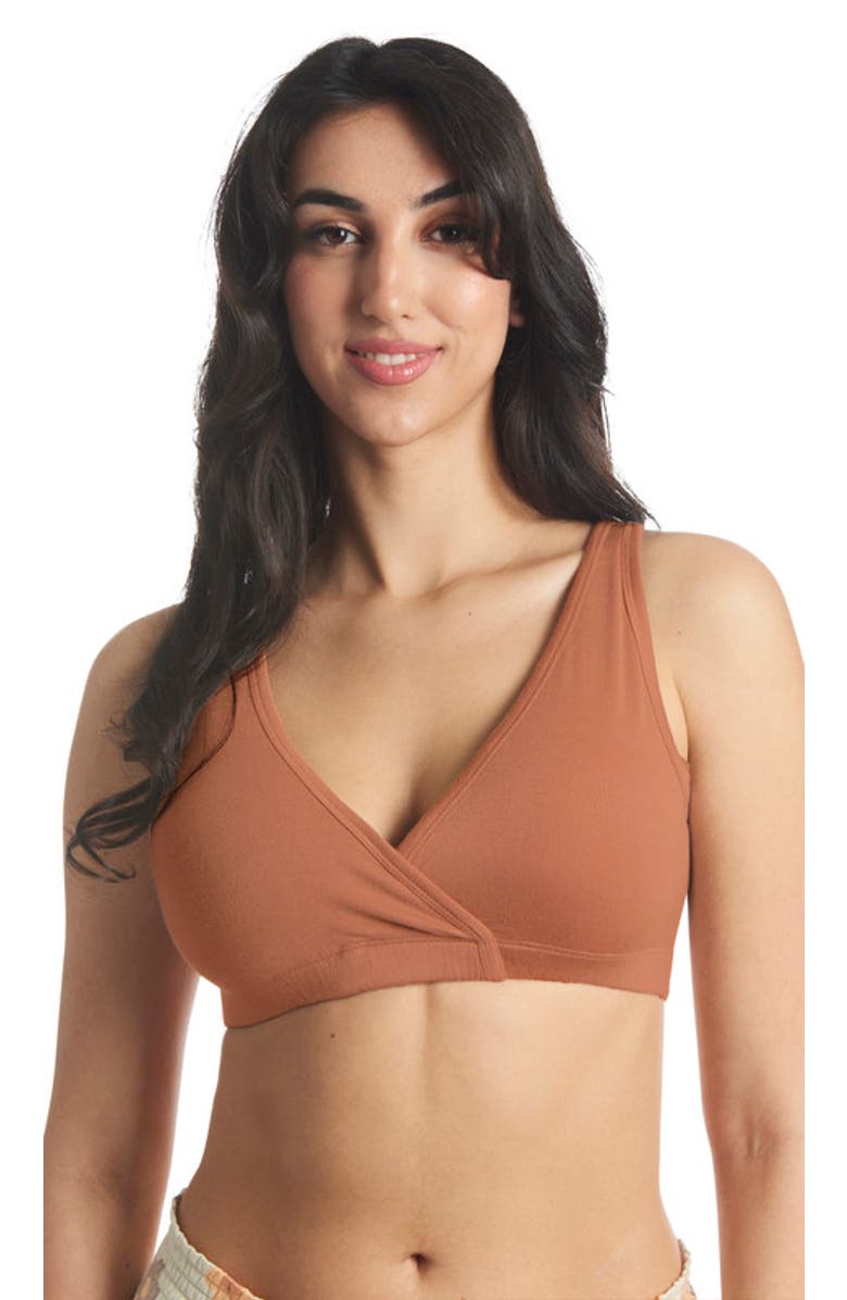 Everly Grey Paisley During & After 3-Piece Maternity/Nursing Sleep Bras, Alternate, color, Daisies