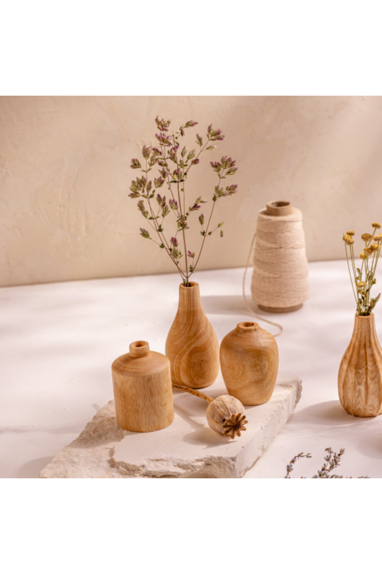 Kiln Mango Mini Vases - Set of 3, Alternate, color, Mango