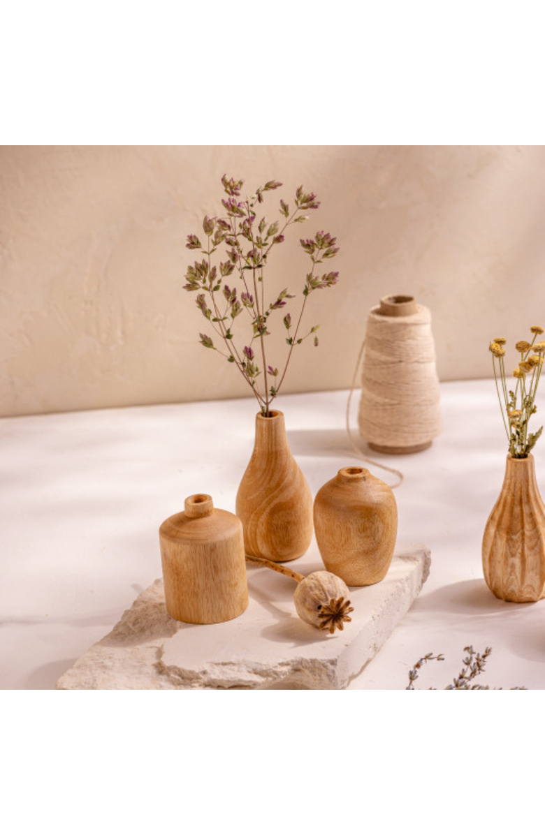 Be Home Kiln Mango Mini Vases - Set of 3, Alternate, color, Mango