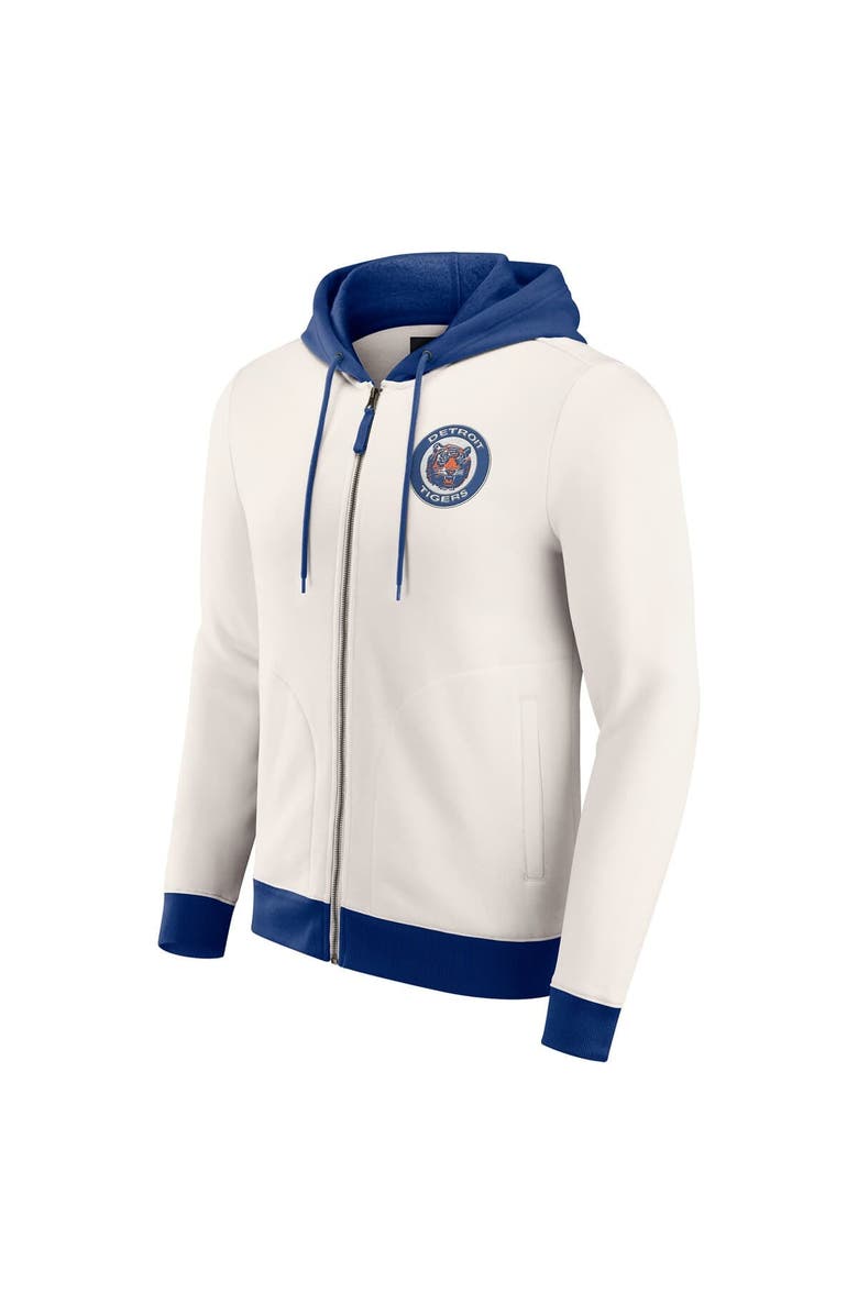 Darius Rucker Collection by Fanatics Men's Darius Rucker Collection by Fanatics Cream Detroit Tigers Polar Fleece Full-Zip Hoodie, Alternate, color,