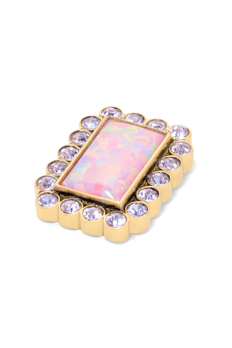 Rectangular Stud Earrings, Alternate, color, PINK