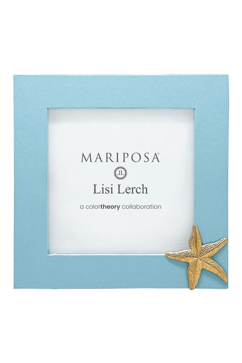 Starfish Blue 4 x 4-Inch Picture Frame, Main, color, BLUE