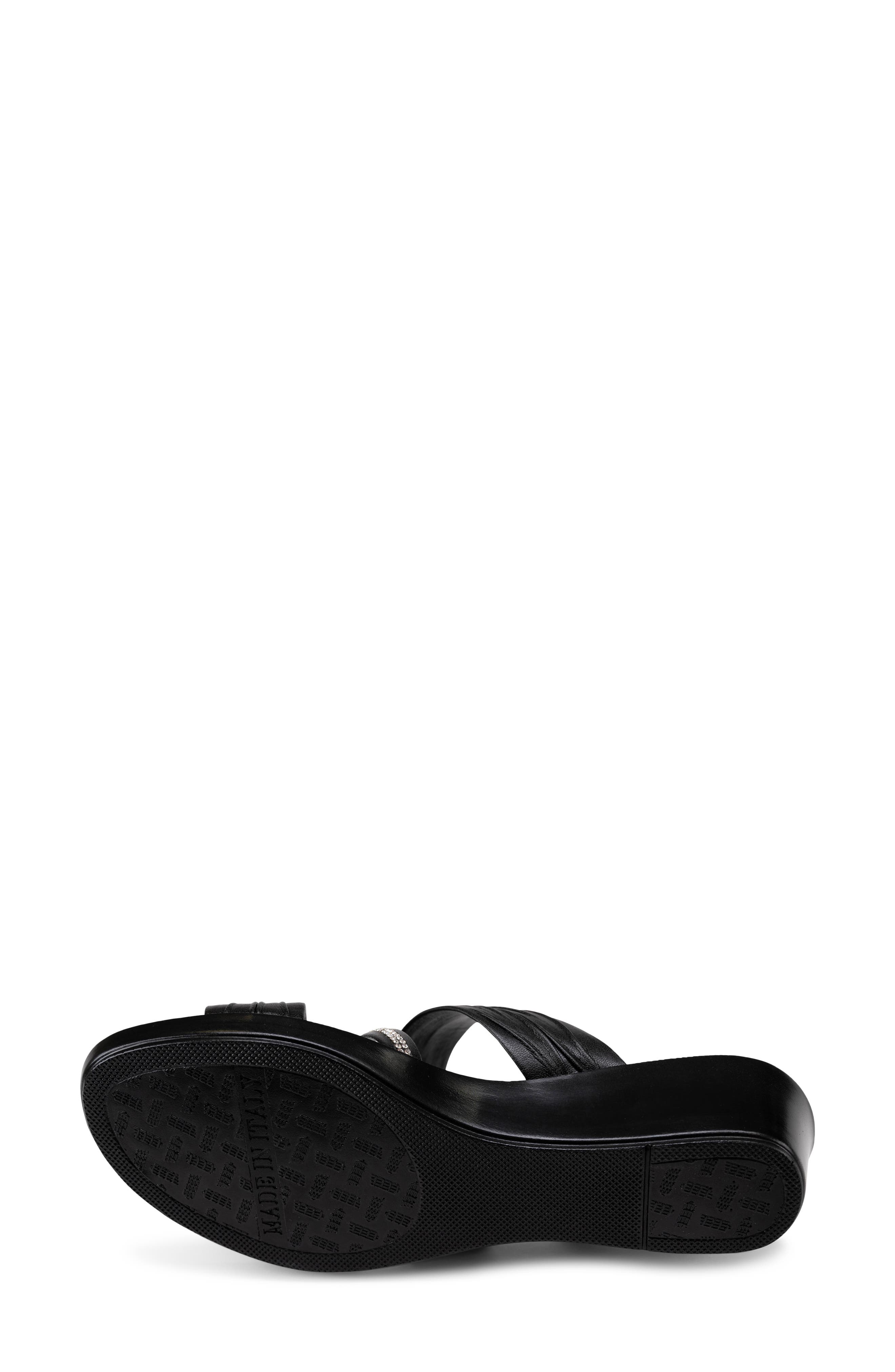 ITALIAN SHOEMAKERS Hollis Wedge Slide Sandal, Alternate, color, Black