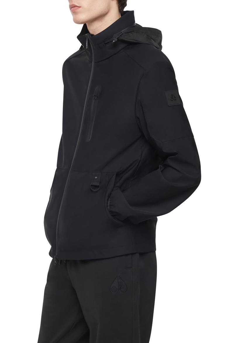 Peyton Hooded Jacket, Alternate, color, BLACK