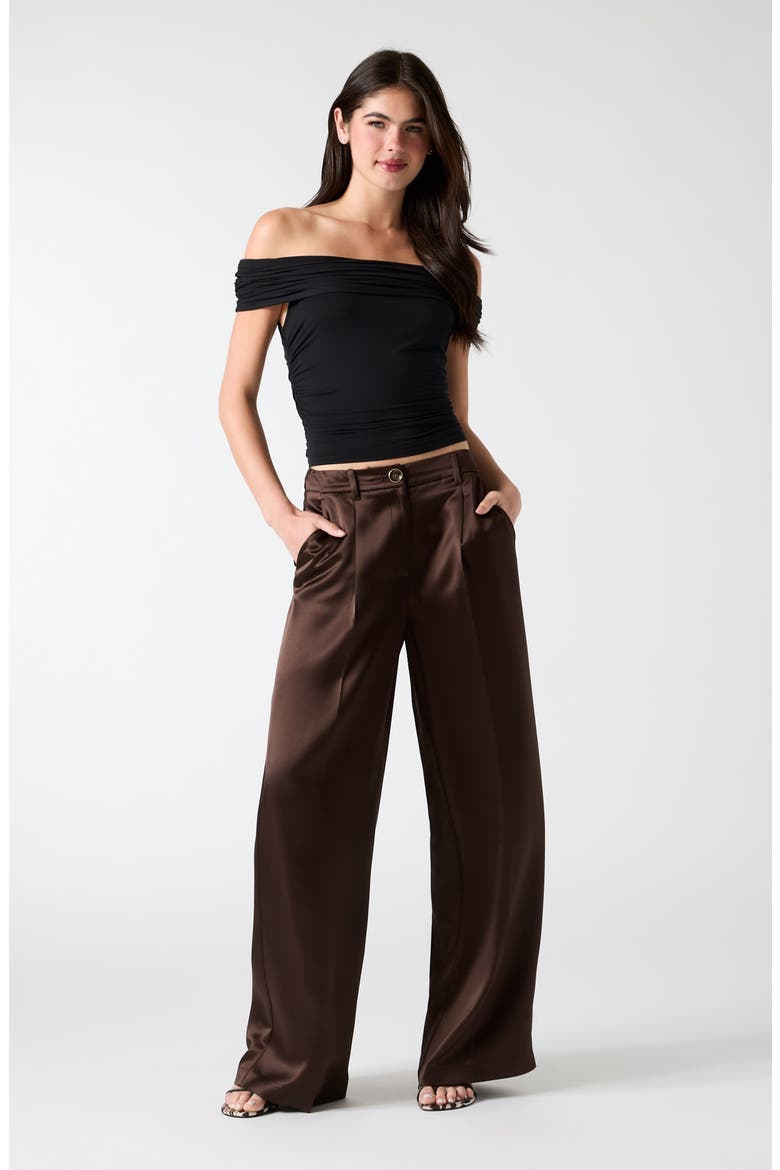 Flora Wide Leg Pants, Alternate, color, BROWN LIGHT