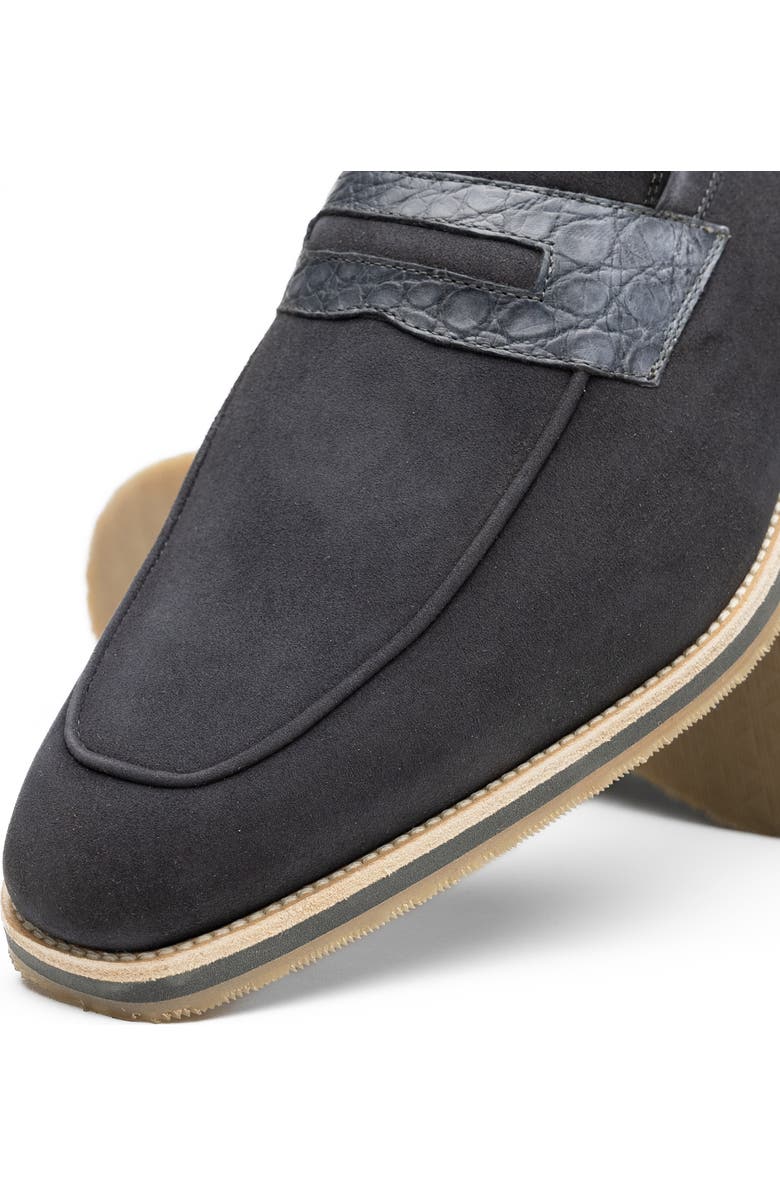 Zelli Italia Monza Driving Loafer, Alternate, color, Grey