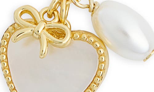 Argento Vivo Sterling Silver Sentimental Heart Pendant Necklace In Gold