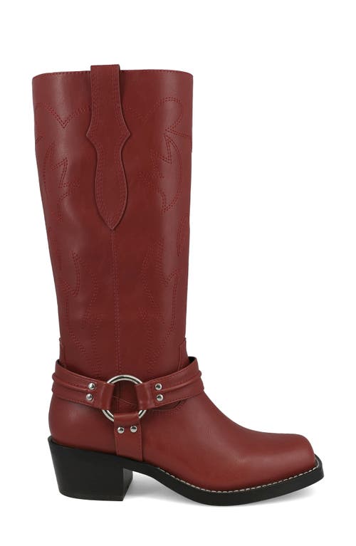 Mia Diego Harness Boot In Red