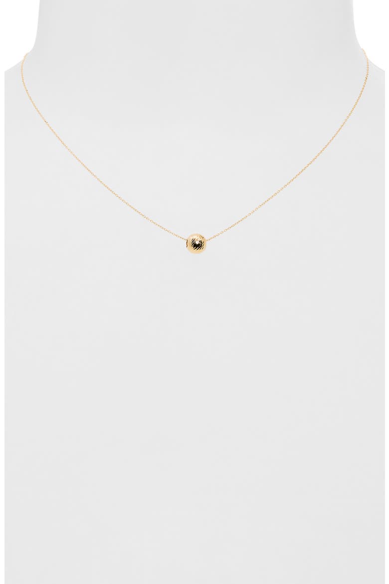 14K Gold Sphere Pendant Necklace (Nordstrom Exclusive), Alternate, color, 14K YELLOW GOLD