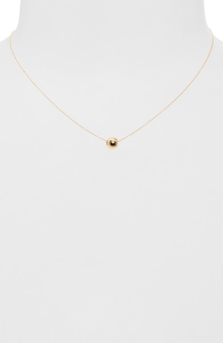 Bony Levy 14K Gold Sphere Pendant Necklace, Alternate, color, 14K Yellow Gold