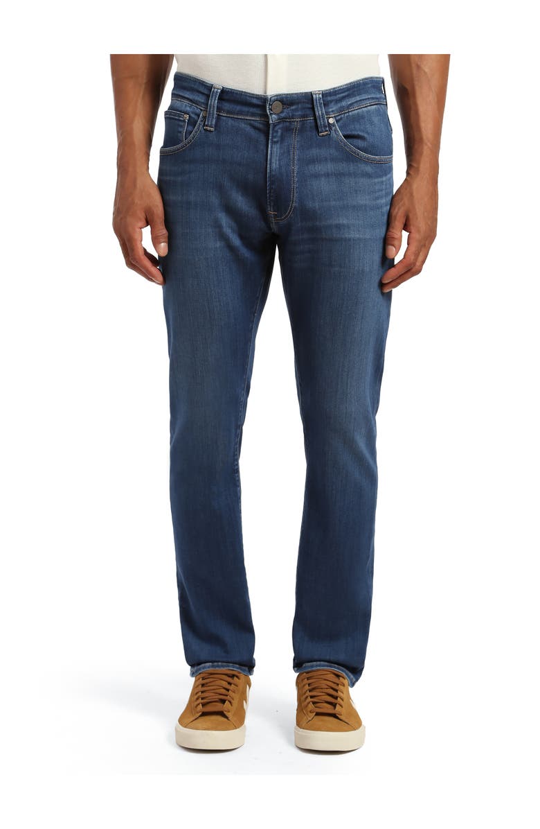34 Heritage Champ Athletic Fit Tapered Jeans, Main, color, Ocean Refined