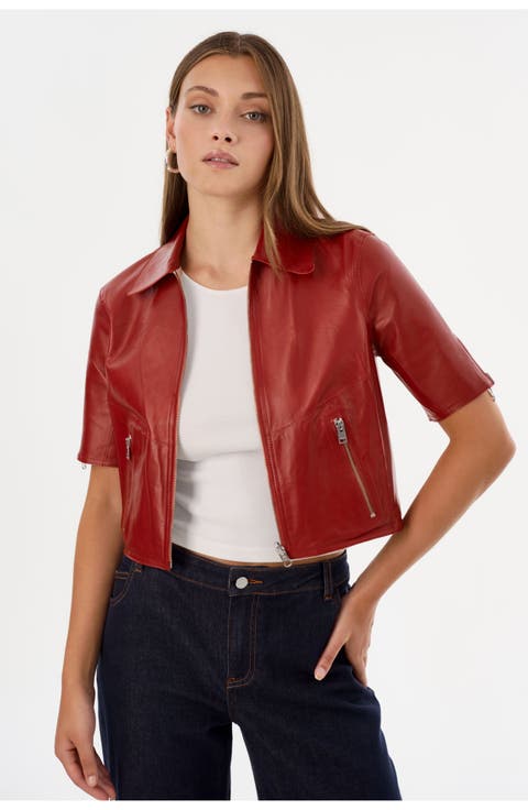 SEVANA | Reversible Leather Jacket