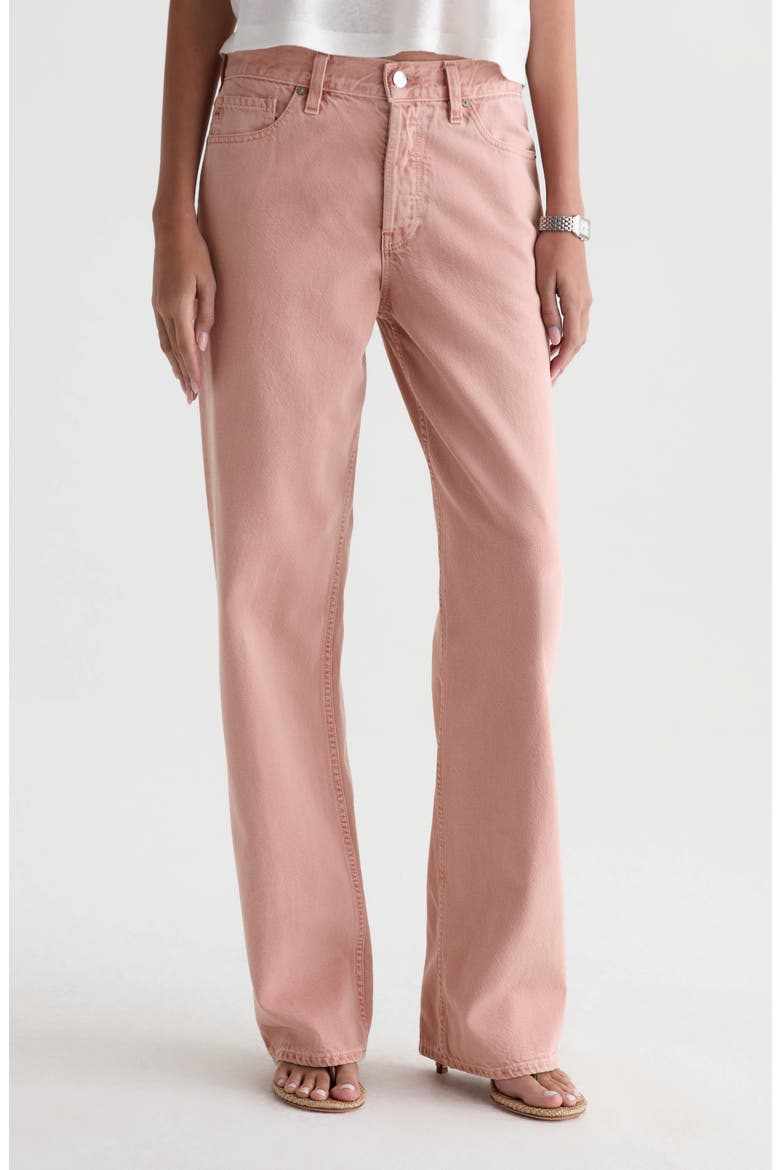 Billie High Waist Straight Leg Jeans, Main, color, SULFUR SPARKLING ROSE