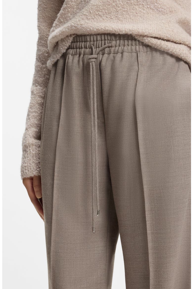 Tavati Wide Leg Wool Blend Pants, Alternate, color, BISQUE MELANGE