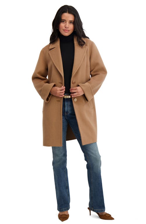 Tahari Sandra Wool Blend Coat In Neutral