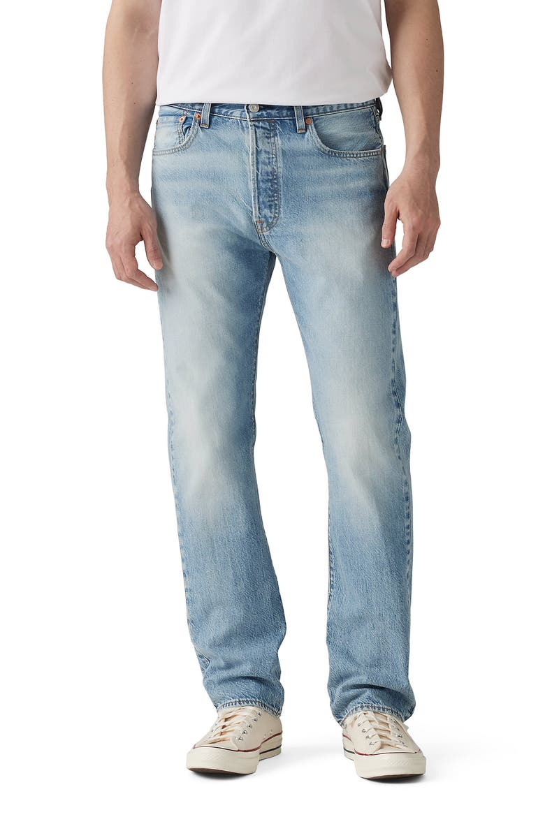 501® Original Straight Leg Jeans, Main, color, STAY ZEN LTWT