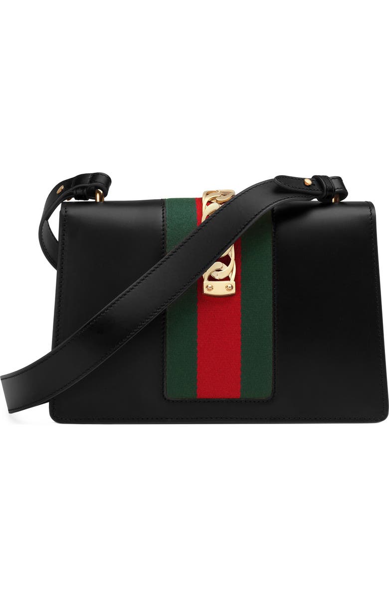 Gucci Small Leather Shoulder Bag, Alternate, color,