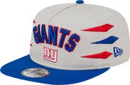 New Era Men's New Era Stone/Royal New York Giants Athletic Golfer Snapback Hat