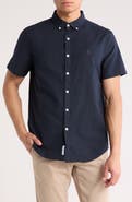 Original Penguin Core Short Sleeve Cotton Oxford Button-Up Shirt