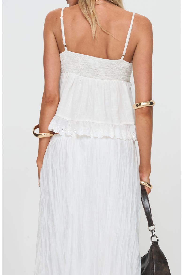 To One's Liking Eyelet Babydoll Camisole, Alternate, color, WHITE