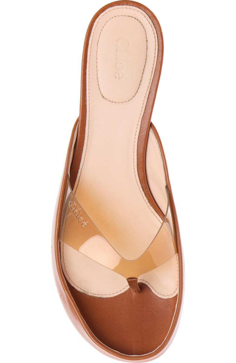 Chloé Junie Kitten Heel Mule, Alternate, color, Terracotta Brown