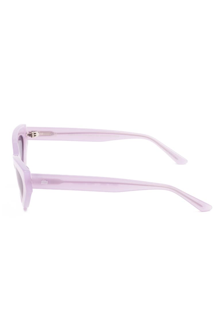 Dirty Epic 55mm Gradient Cat Eye Sunglasses, Alternate, color, PURPLE