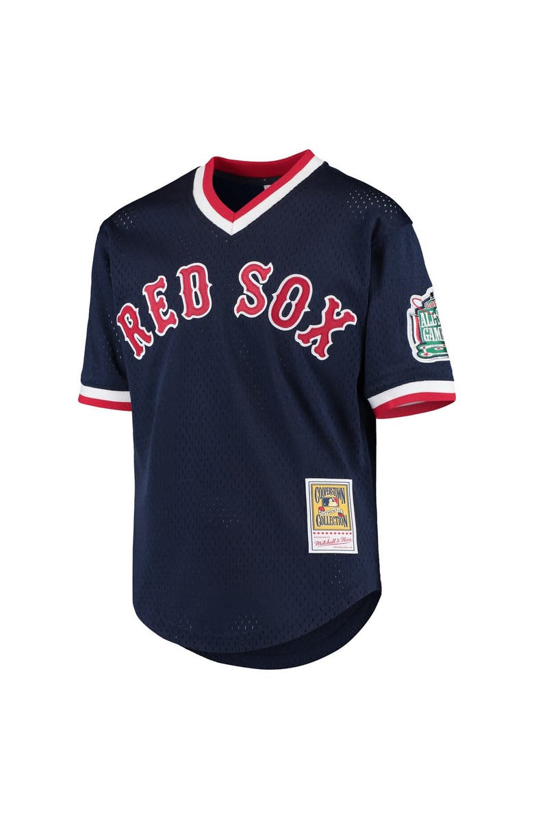 Mitchell & Ness Youth Mitchell & Ness Pedro Martinez Navy Boston Red Sox Cooperstown Collection Mesh Batting Practice Jersey, Alternate, color, 