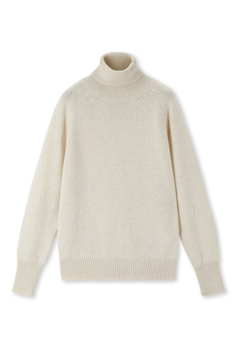 Piero High Neck Alpaca Wool Sweater, Main, color, OFF WHITE
