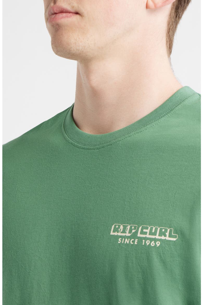 Artist of the Search Sailboat Cotton Graphic T-Shirt, Alternate, color, LEAF GREEN