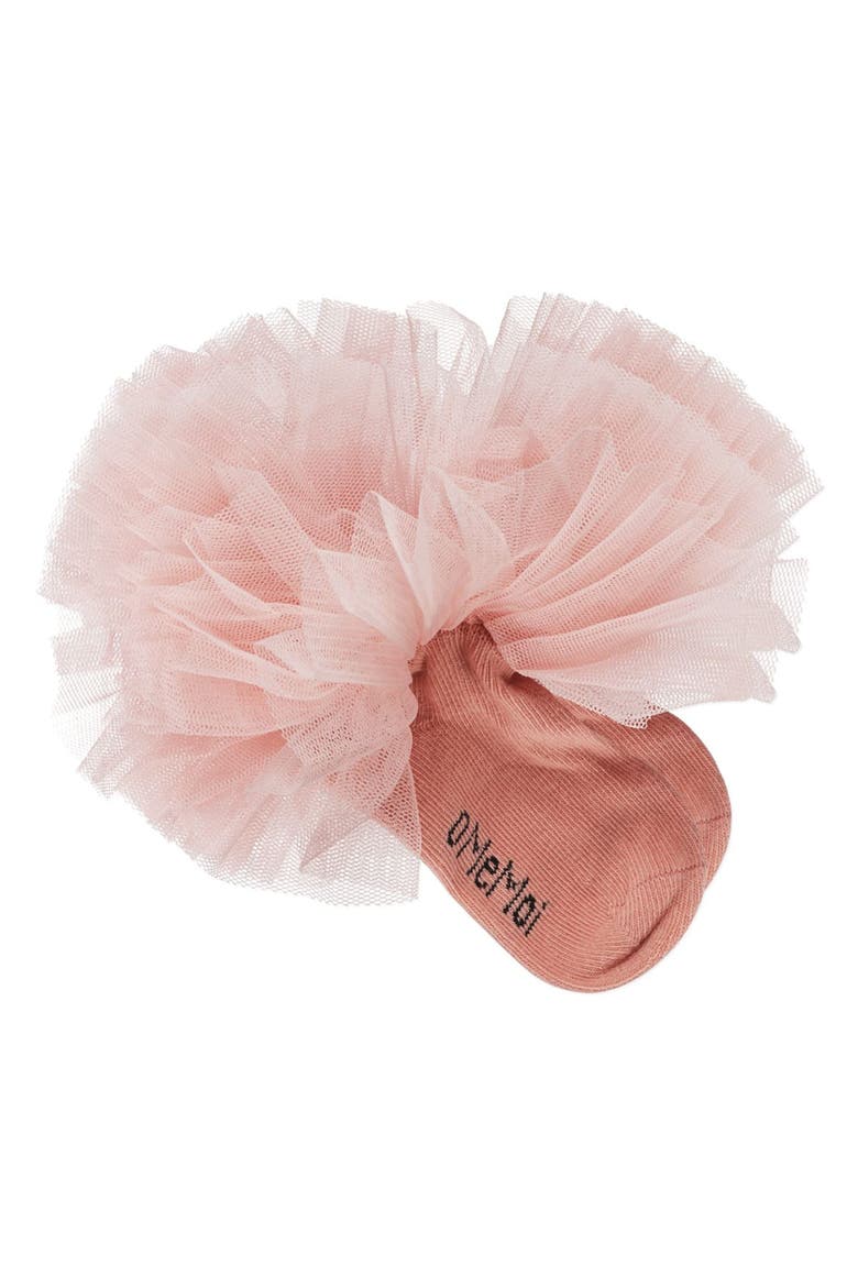 Oversized Tutu Ballerina Anklet Socks, Alternate, color, Blush Pink