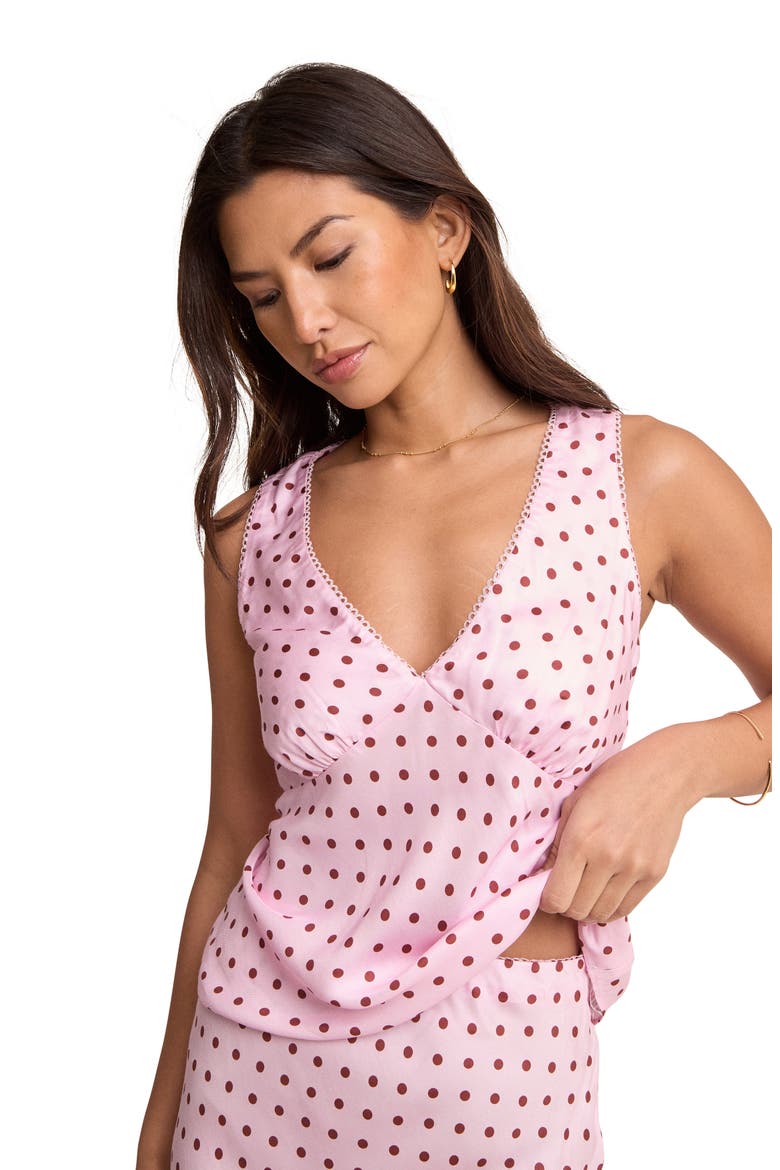 Alara V-Neck Top, Alternate, color, PINK