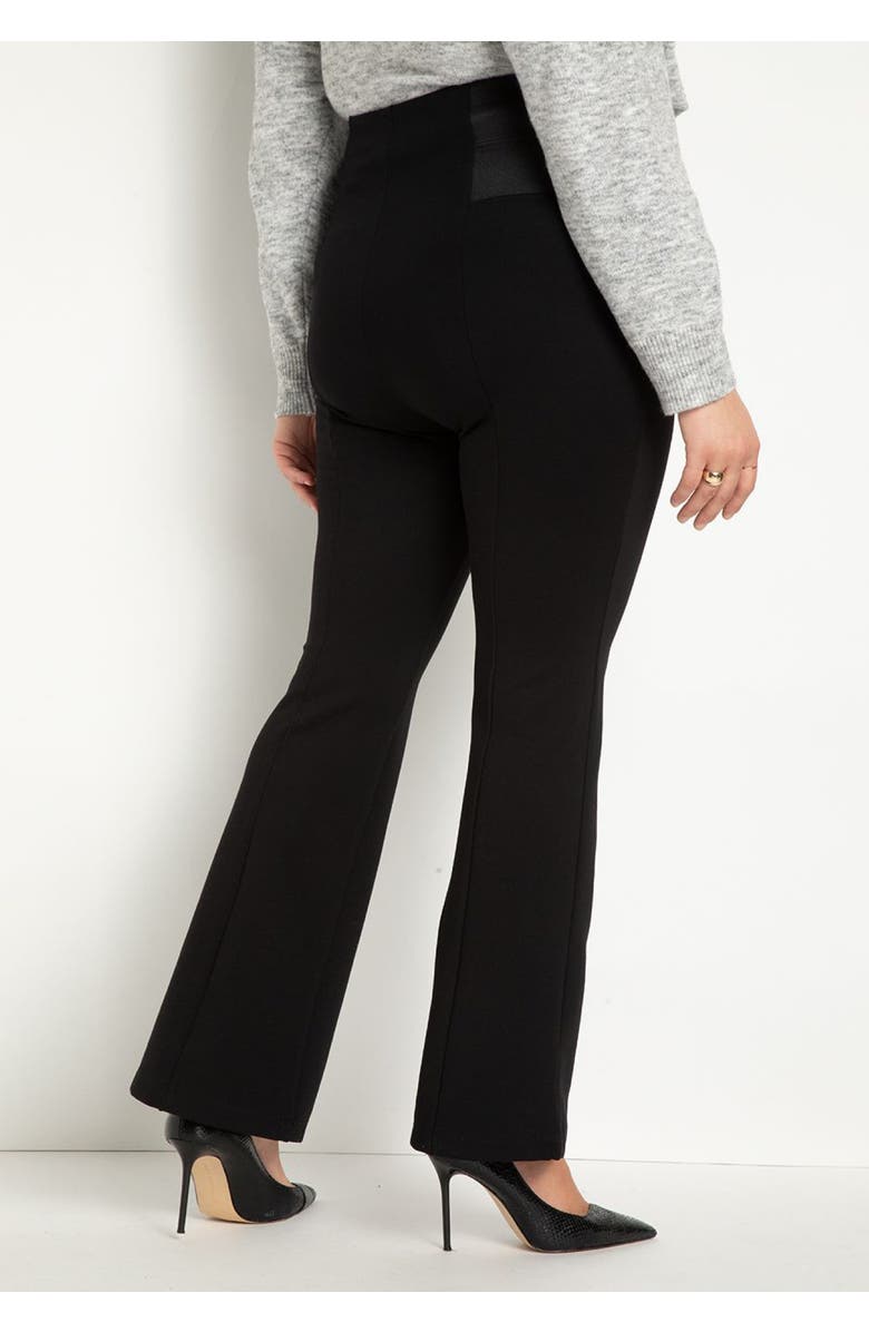 ELOQUII Miracle Flawless Flare Leg Pant, Alternate, color, Totally Black