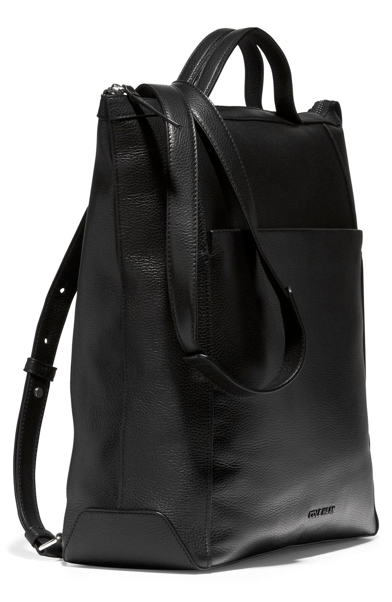 Cole Haan Grand Ambition Leather Convertible Backpack, Alternate, color, 