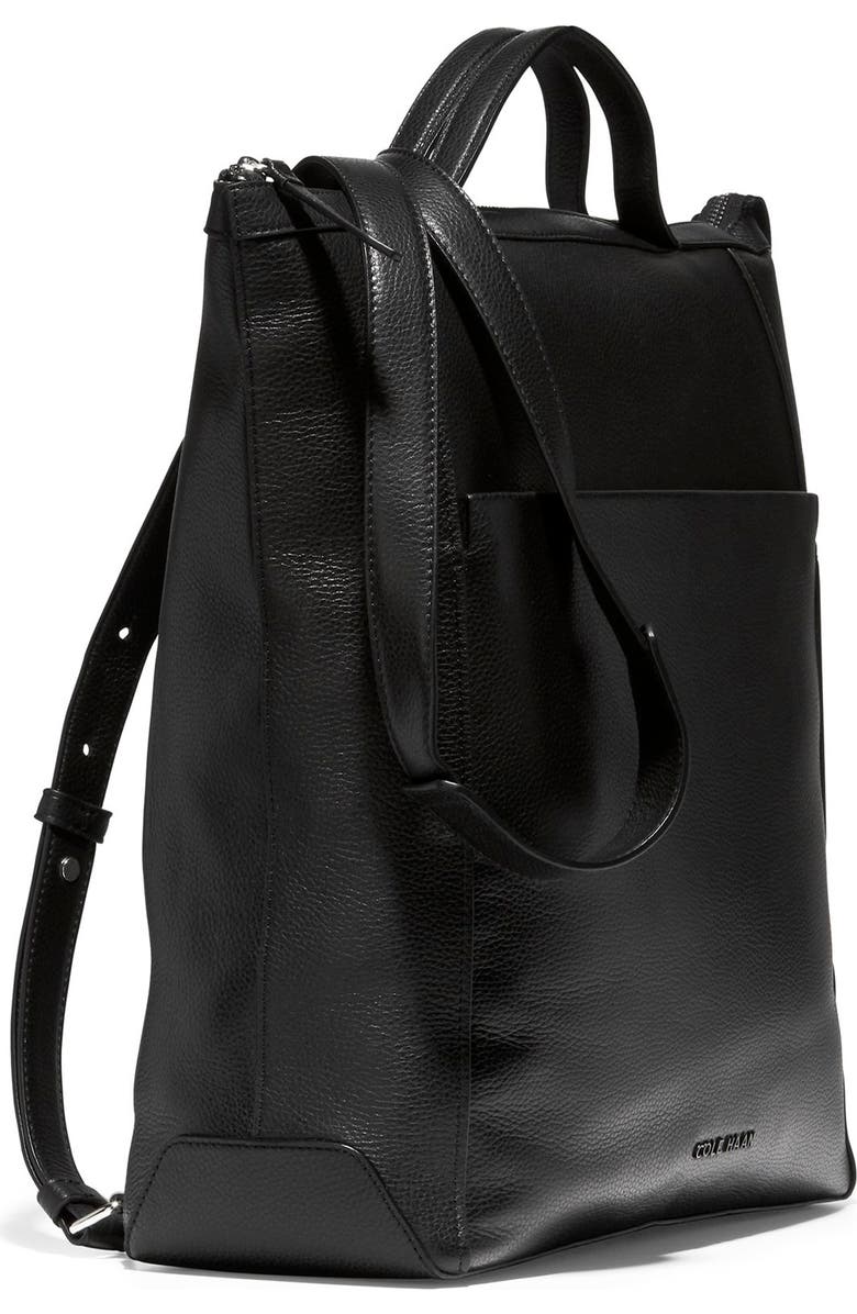 Cole Haan Grand Ambition Leather Convertible Backpack, Alternate, color,