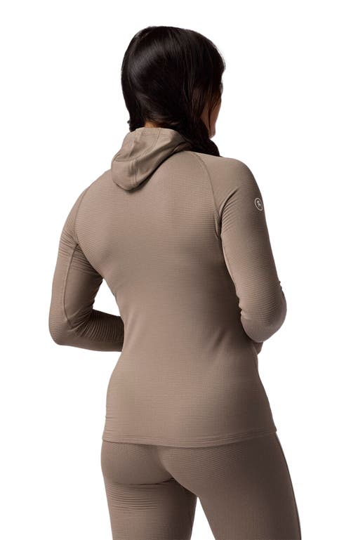 Backcountry Pines Microgrid Ultra-lt Baselayer Balaclava Top In Brown