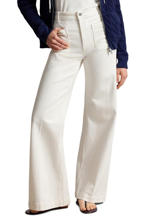 Beaton Wide Leg Jeans (Burgoes Wash)