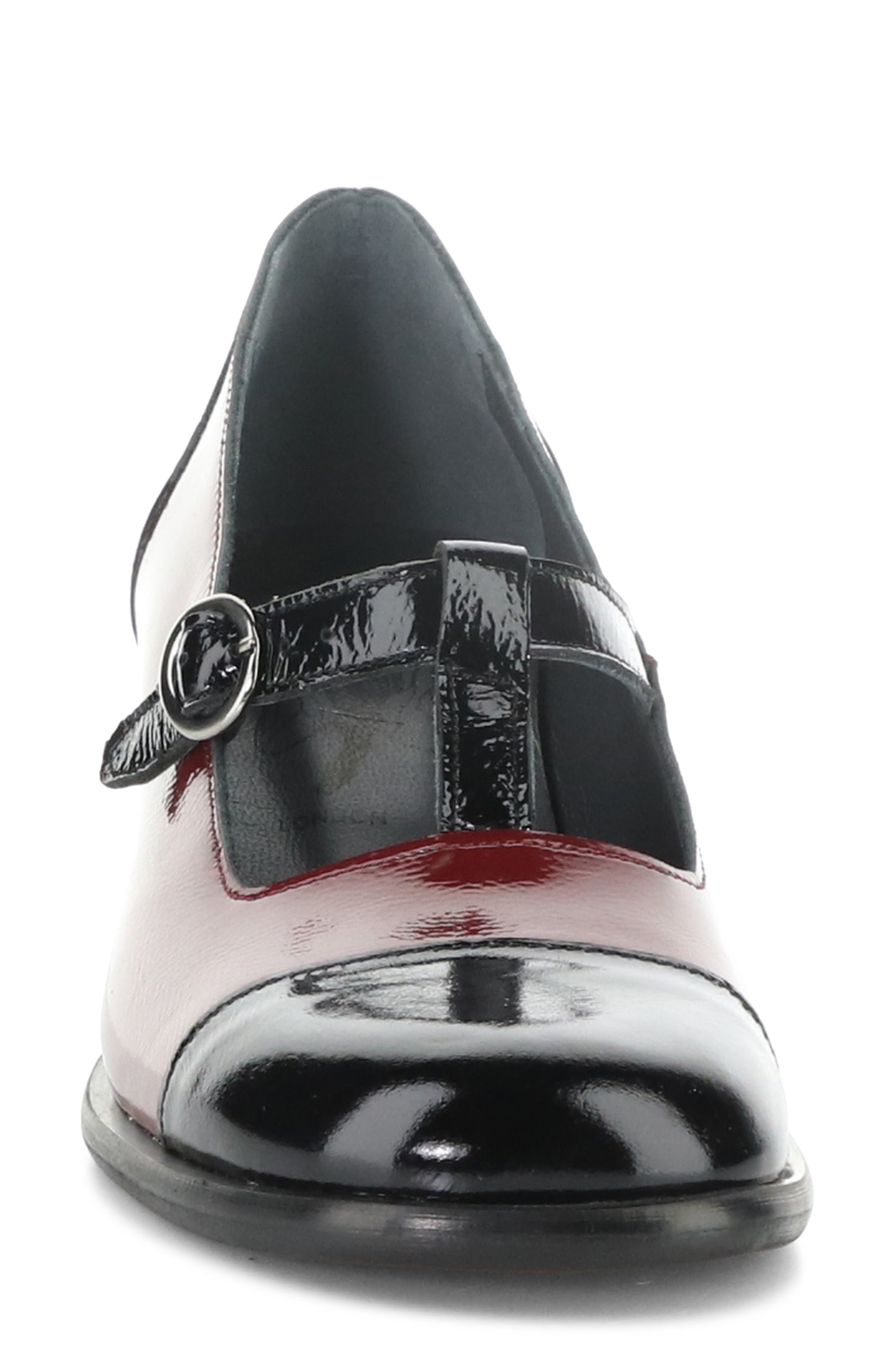 Fly London Solf T-Strap Pump, Alternate, color, 000 Black/ Int Rust