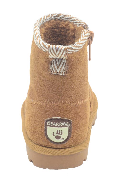 Bearpaw Kids' Suede Faux Fur Lined Boot In Multi