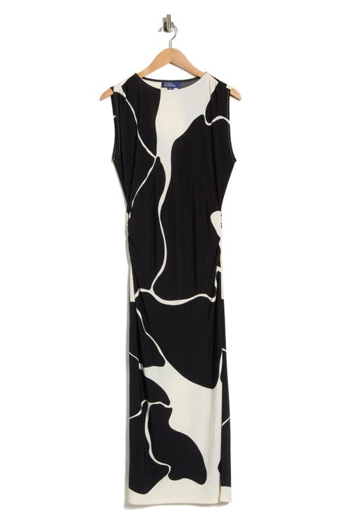 Printed Body-Con Midi Dress