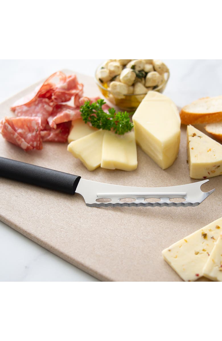 Rada Cutlery 5.25-Inch Cheese Knife Serrated Stainless Steel Blade, Alternate, color, Black