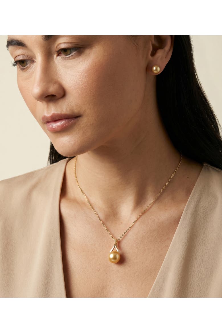 Golden Pearl Lindsey Pendant, Alternate, color, Golden Pearl