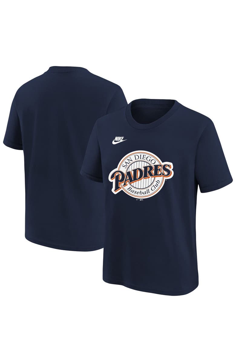 Nike Youth Nike Navy San Diego Padres Team Logo T-Shirt, Alternate, color, 