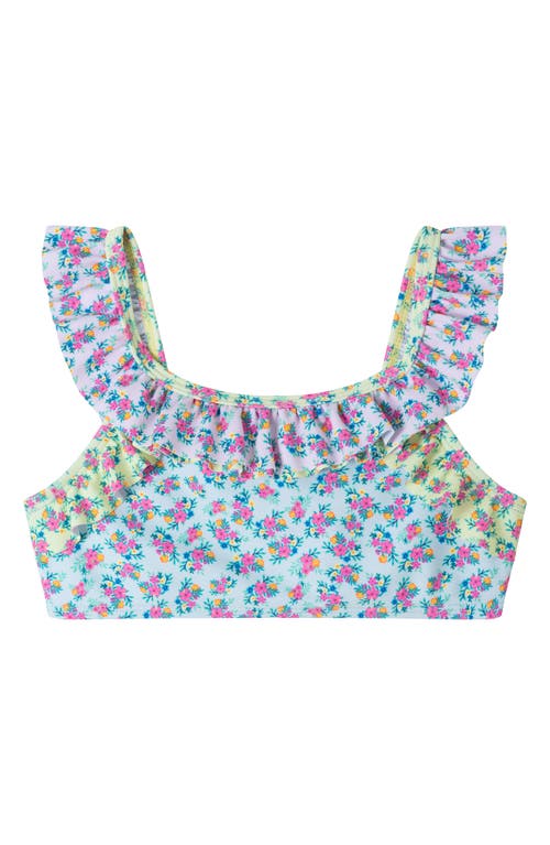 Shop Andy & Evan Kids' Floral Two-piece Swimsuit & Headband Set In Multi