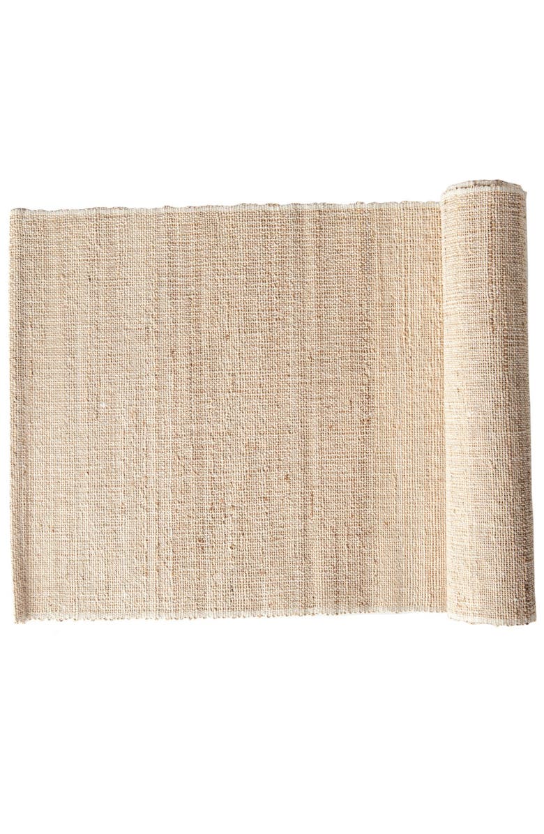 Sustainable Threads Madeleine Table Runner, Alternate, color, Dark Chocolate